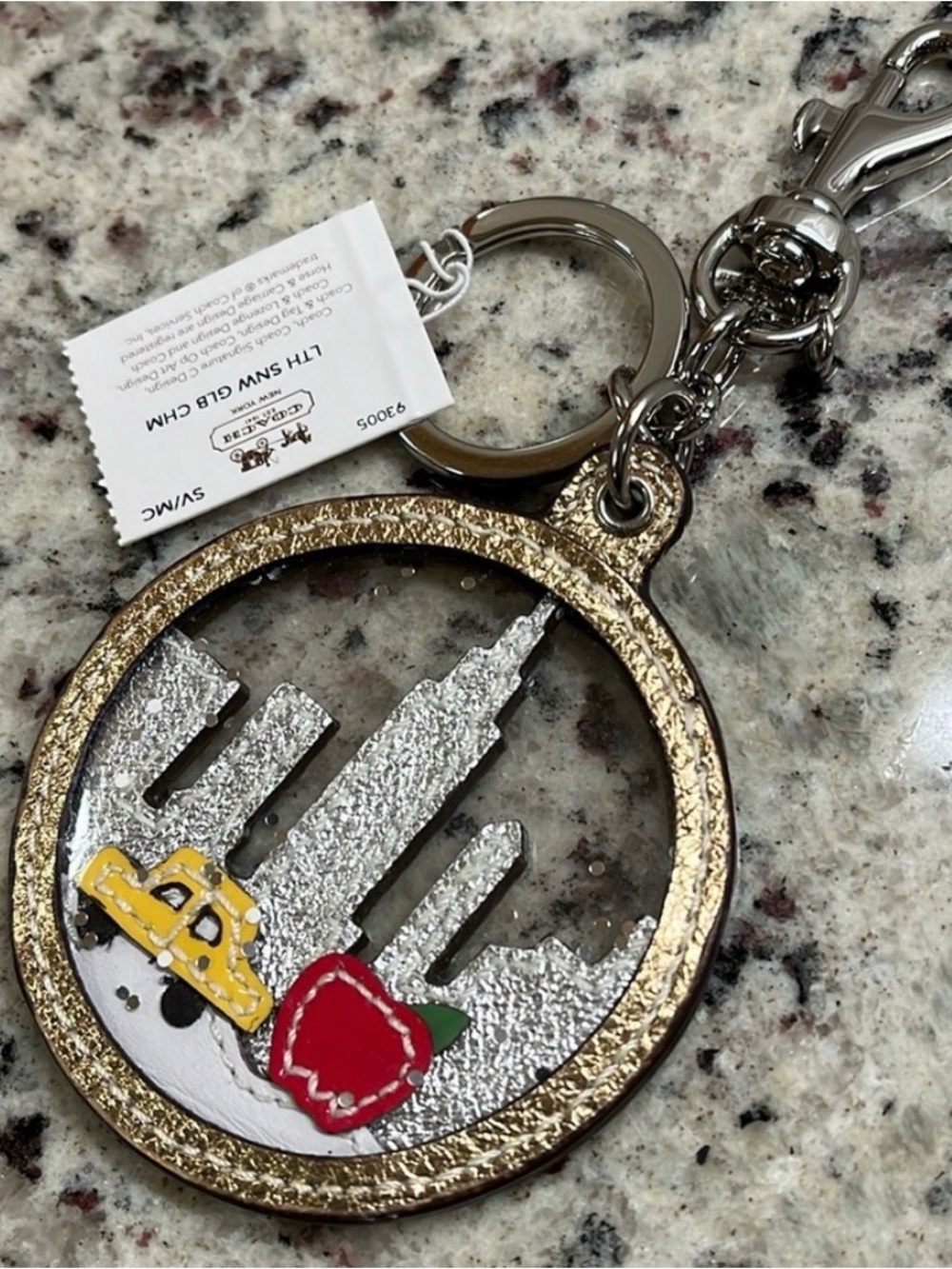 Coach RARE AND COLLECTIBLE Gold-tone NYC Skyline Keychain
